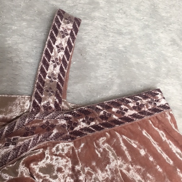 Velvet dress Blush peach LUCKY BRAND - Picture 7 of 9